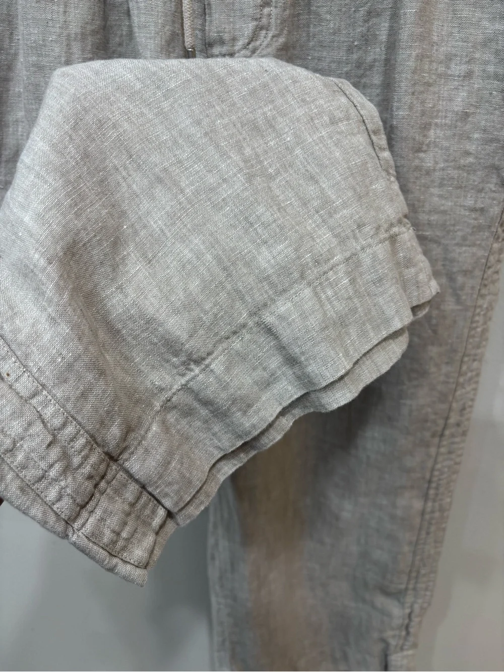 Quince Linen Wide Leg Pull On Drawstring Pants Women’s Size Medium